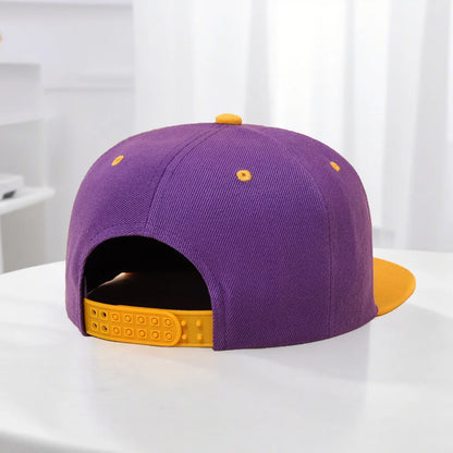 Unisex Color Block Snapback Baseball Cap