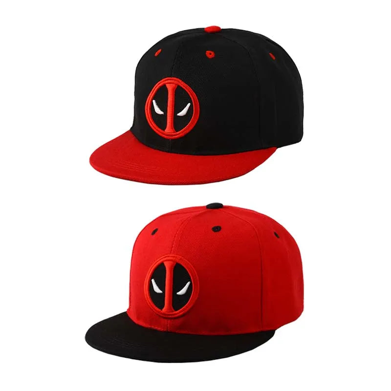 Deadpool Cosplay Flat Brim Baseball Cap