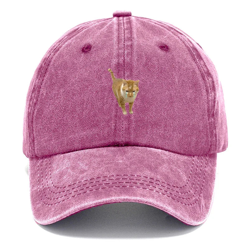 Vintage Washed Cotton Funny Meme Streetwear Baseball Cap