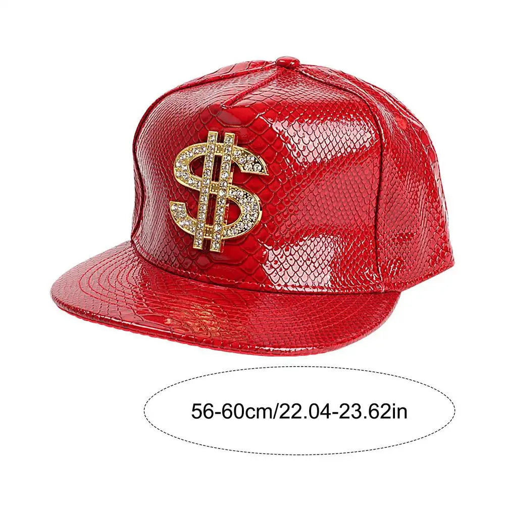 Crocodile Gold Dollar Hip Hop Snapback Cap