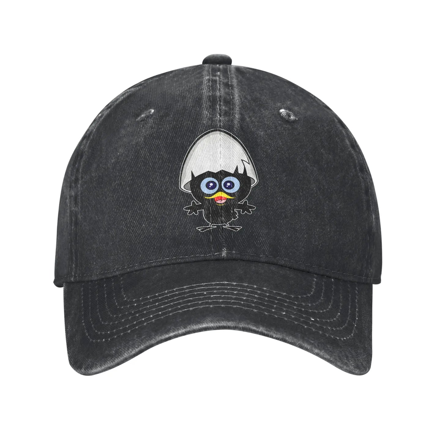 Calimero Washed Denim Hip Hop Adjustable Baseball Cap