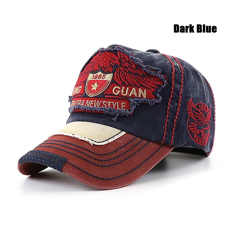Eagle Embroidered Large Head Baseball Cap