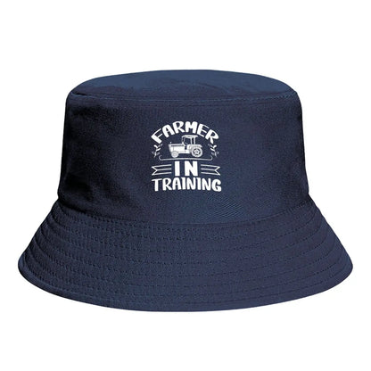 Farmer In Training Tractor Pattern Bucket Hat