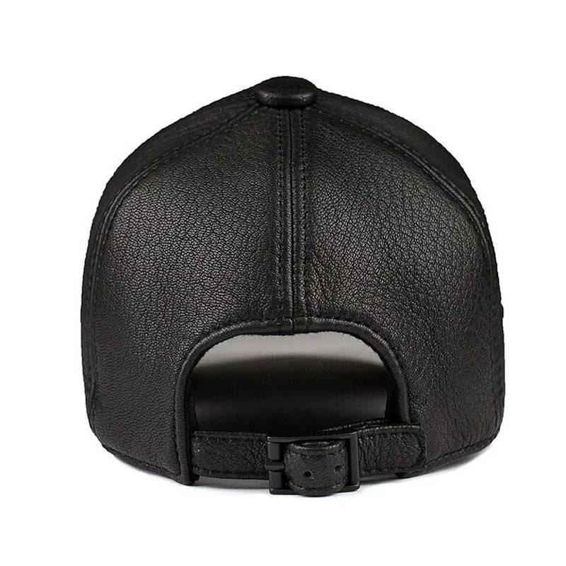 Leather Golf Hip Hop Snapback Cap