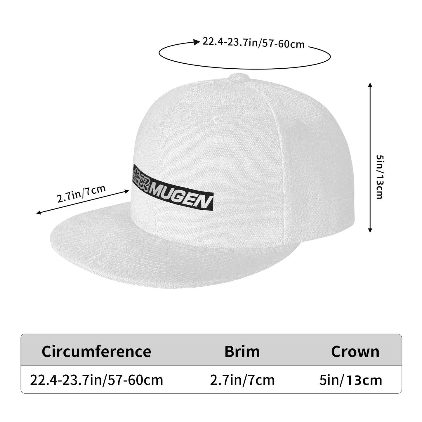 Mugen Power Breathable Casual Unisex Snapback Cap