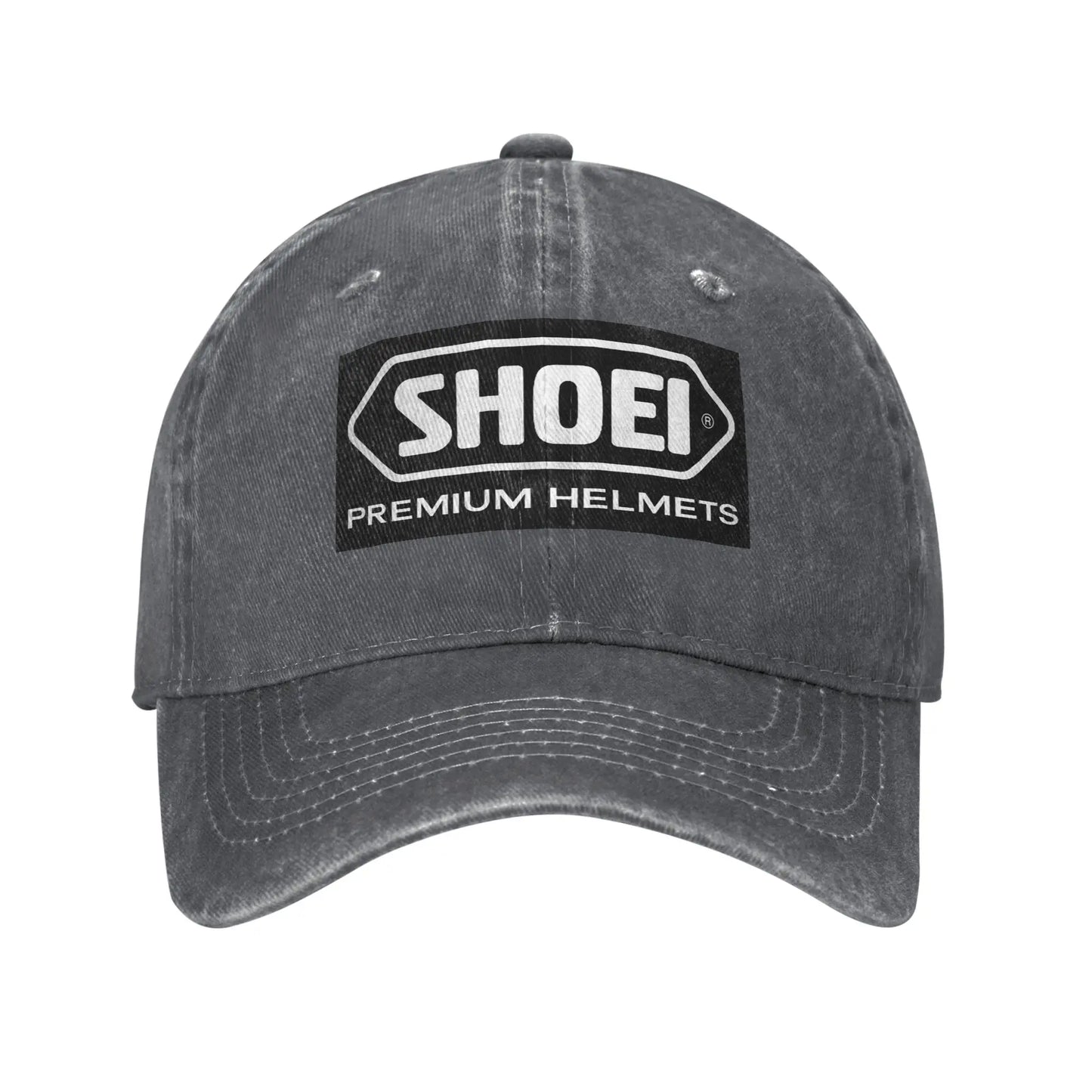 Shoei Motorcycle Helmets Washed Denim Baseball Cap