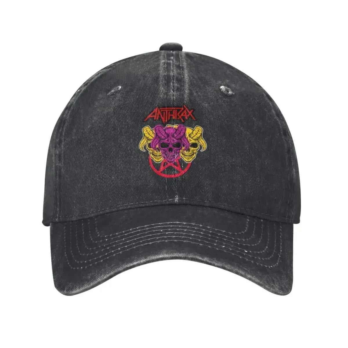 Death Thrash Metal Distressed Washed Baseball Cap
