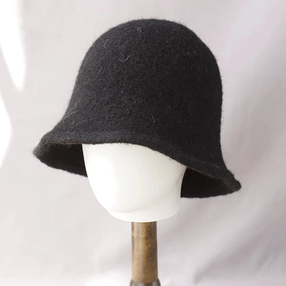 Wool Knit Cashmere Winter Bucket Hat