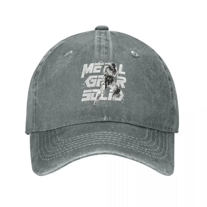 Metal Gear Solid Distressed Washed Baseball Cap