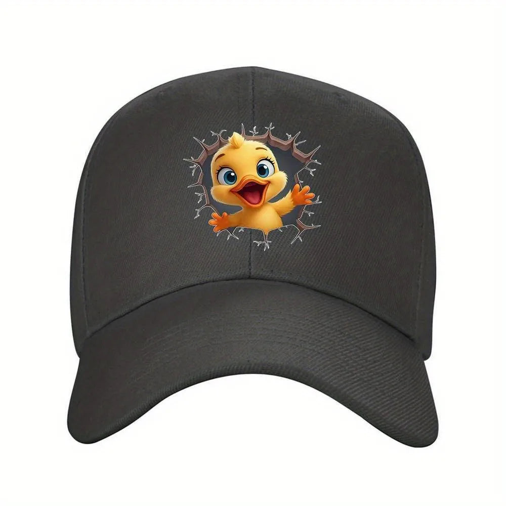 Cute Cartoon Duck Face Adjustable Baseball Cap