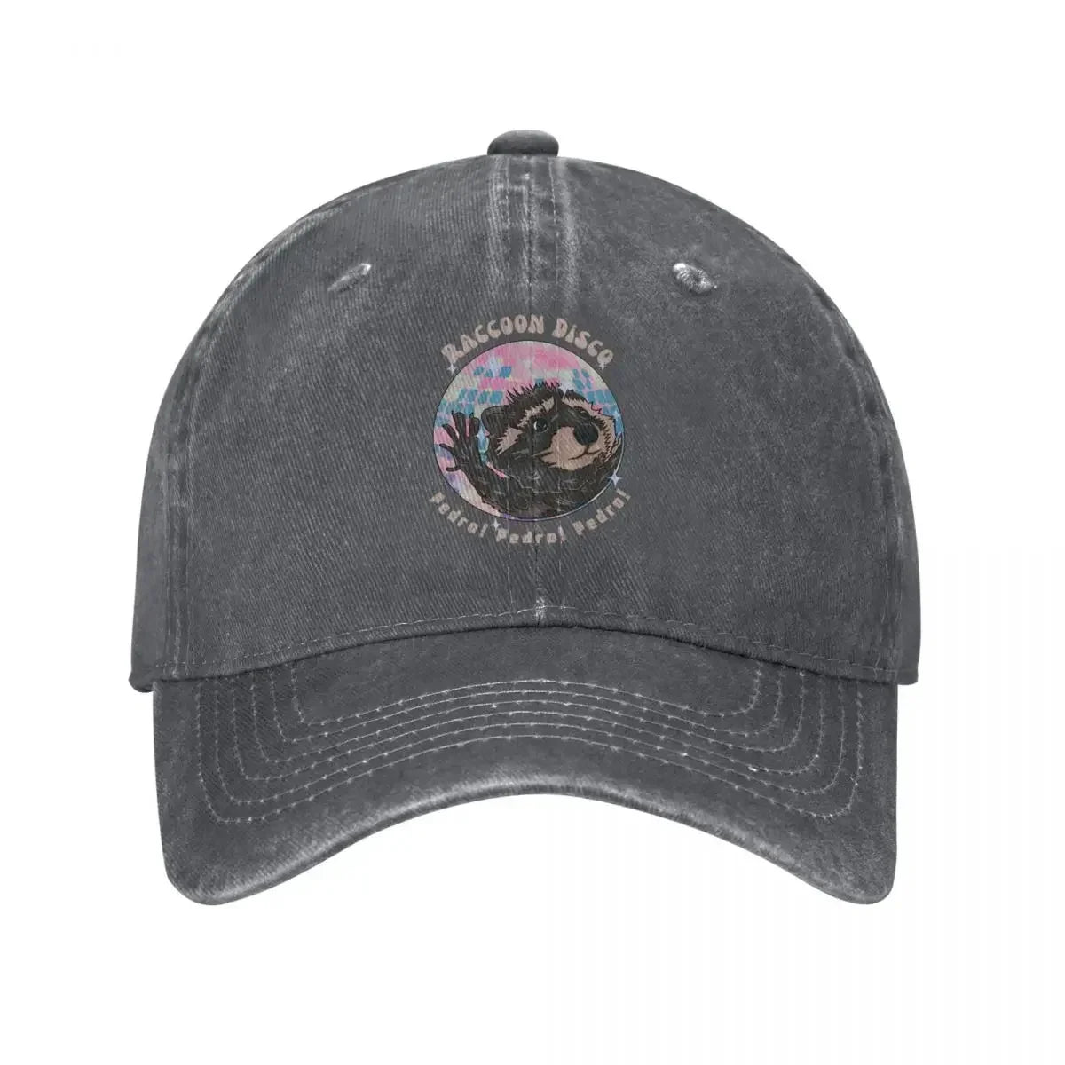 Pedro Raccoon Retro Distressed Baseball Cap