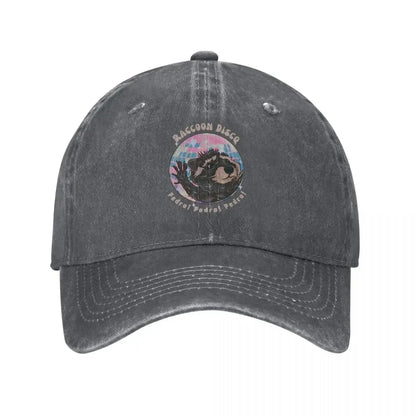 Pedro Raccoon Retro Distressed Baseball Cap