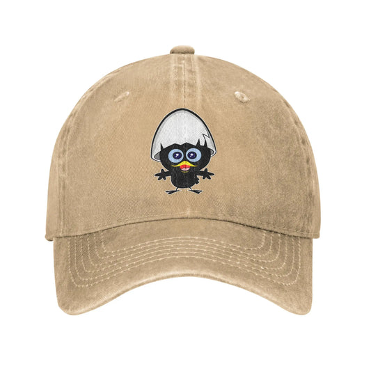 Calimero Washed Denim Hip Hop Adjustable Baseball Cap
