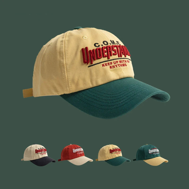Big Head Contrast Embroidery Hip Hop Cap