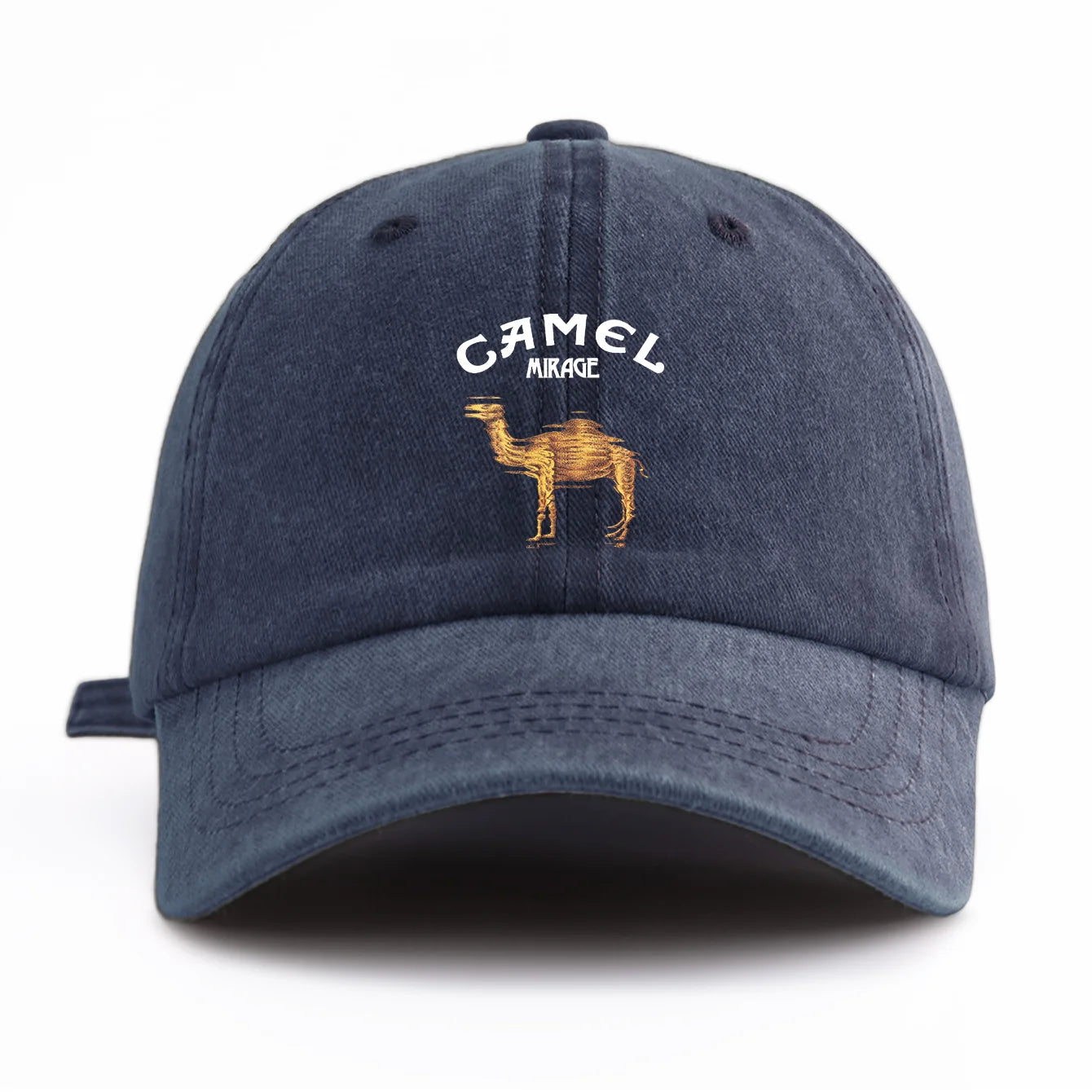 Camel Print Washed Retro Dad Baseball Cap