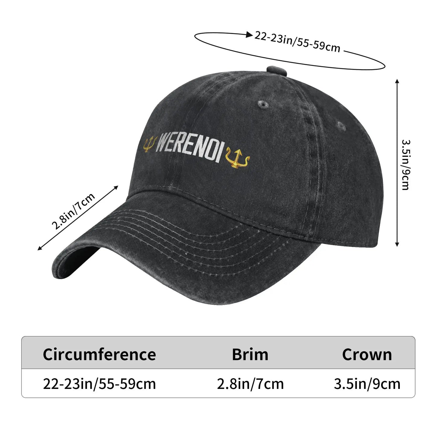 Hommage Werenoi Distressed Vintage Snapback Baseball Cap