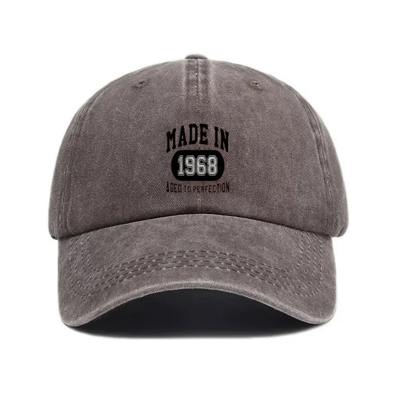 1968 Vintage Washed Cotton Retro Classic Baseball Cap