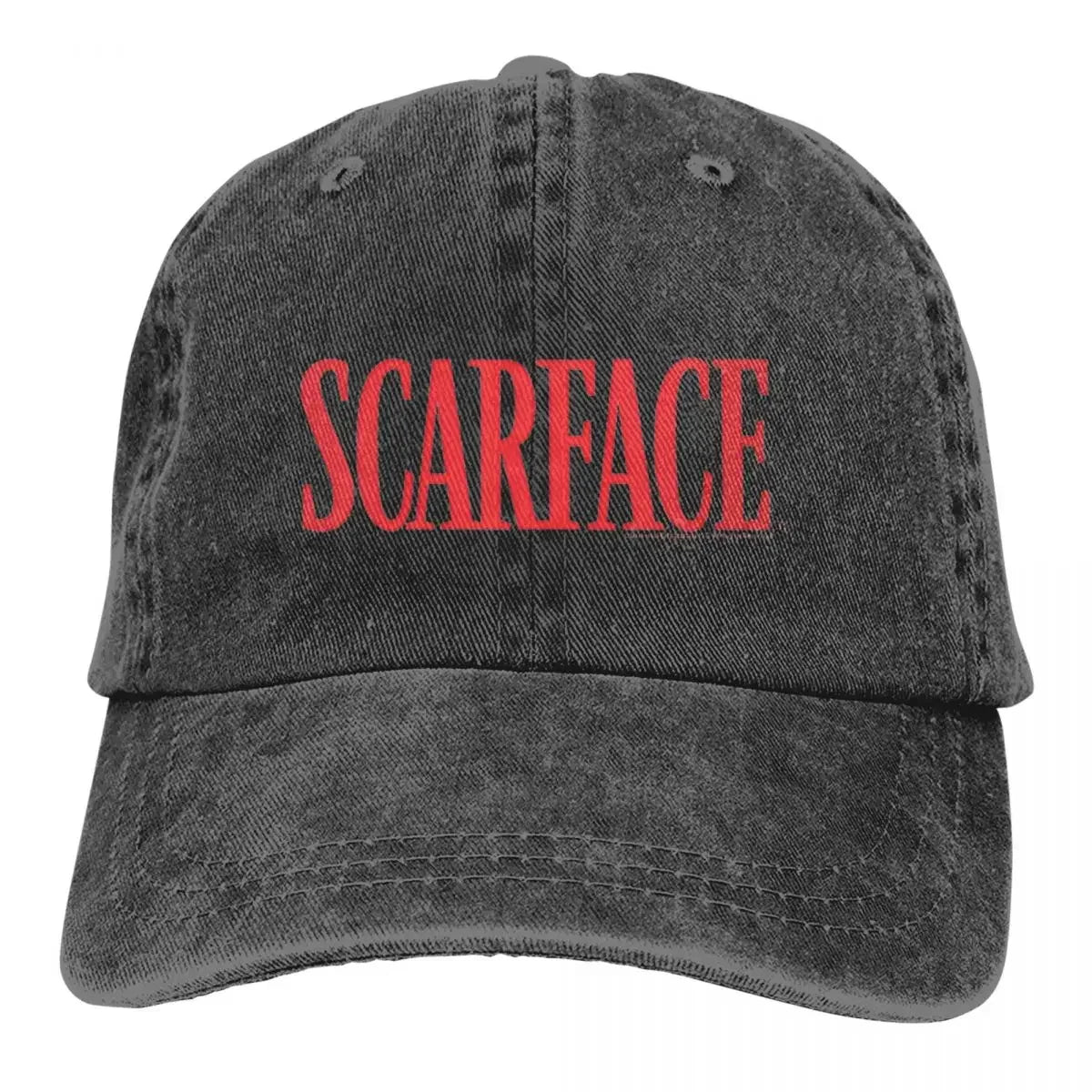 Scarface Red Vintage Distressed Baseball Cap