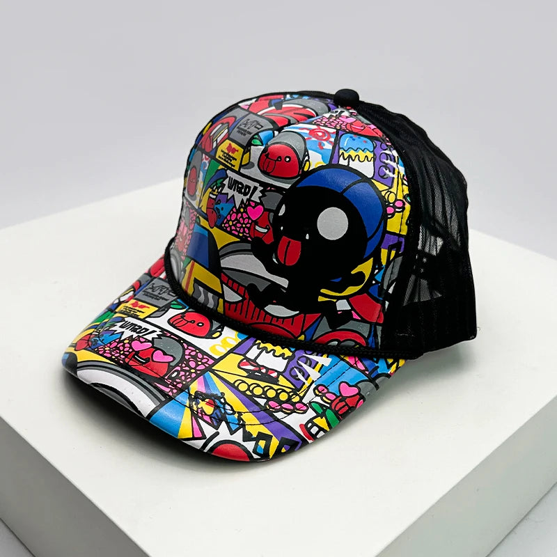 New Fashion Men Women Printed Cartoon Baseball Caps