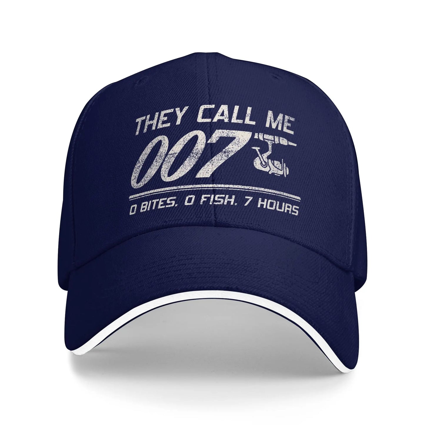 Funny Fishing 007 Angler Joke Snapback Baseball Cap