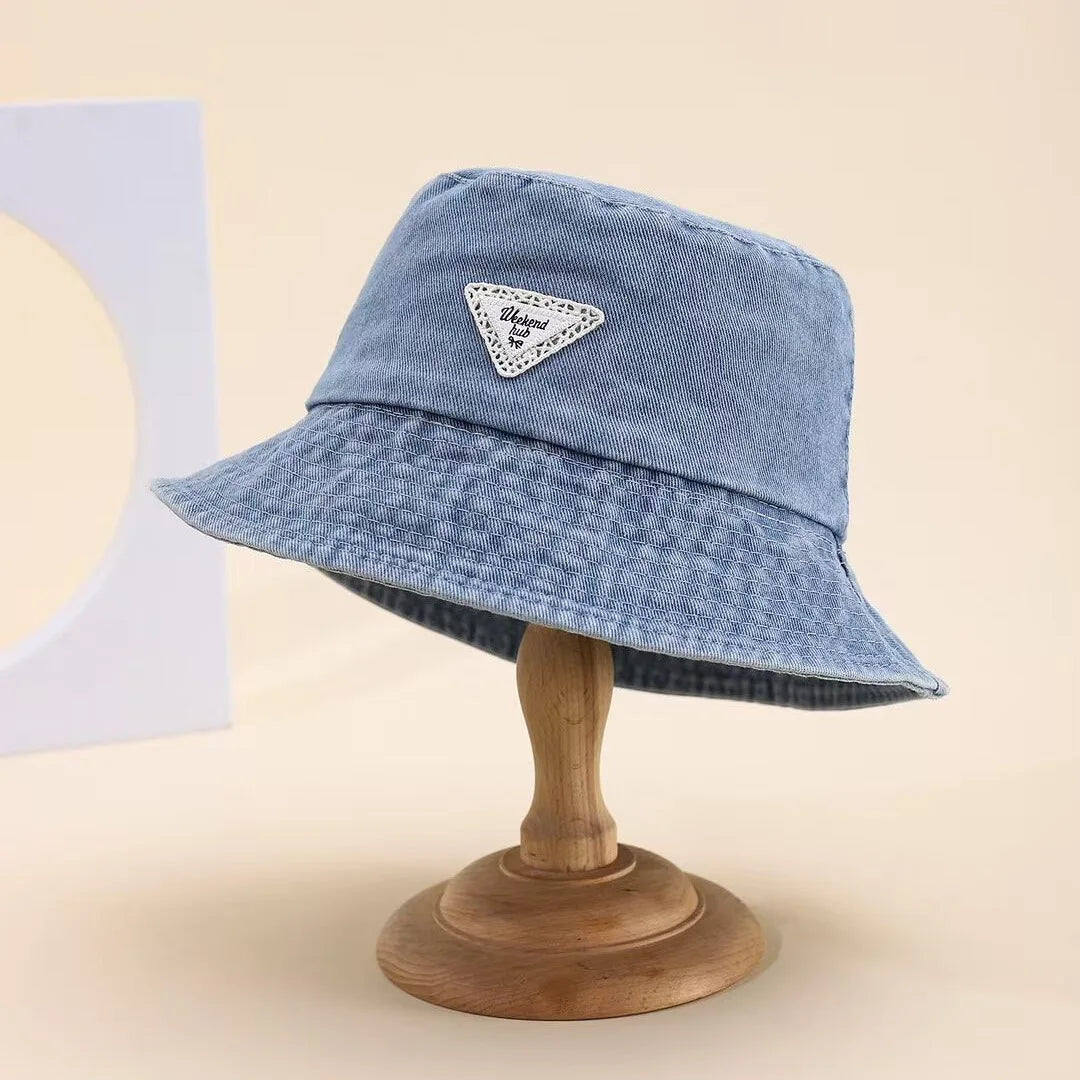 Washed Denim Cloth Bucket Hat