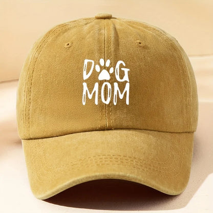 Classic Washed Retro Dog Mom Baseball Cap