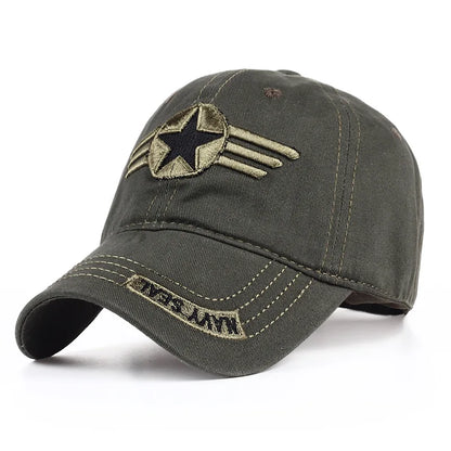 Camouflage Air Force Star Baseball Cap