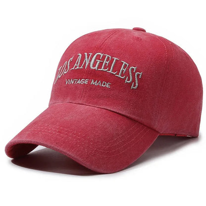 Vintage Distressed “LOS ANGELES” Embroidered Baseball Cap