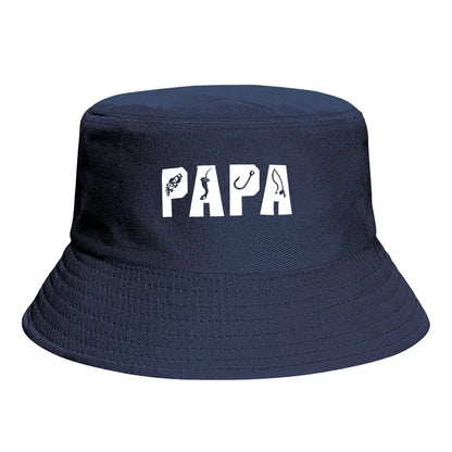 Papa Text Classic Minimalist Everyday Bucket Hat
