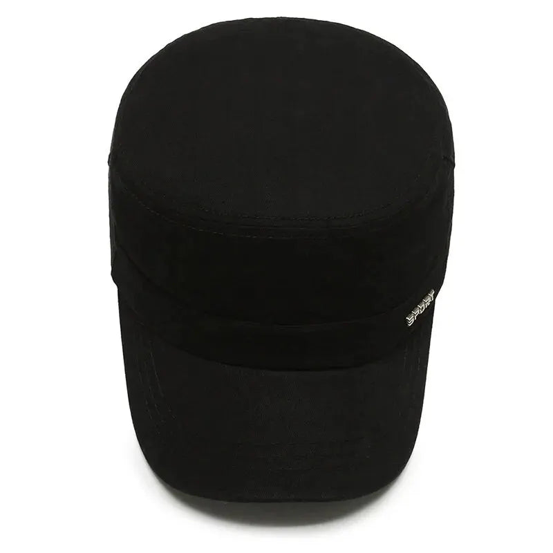 Simple Versatile Flat Military Duck Tongue Hat