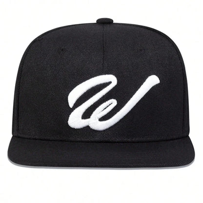 W Letter Embroidered Baseball Cap