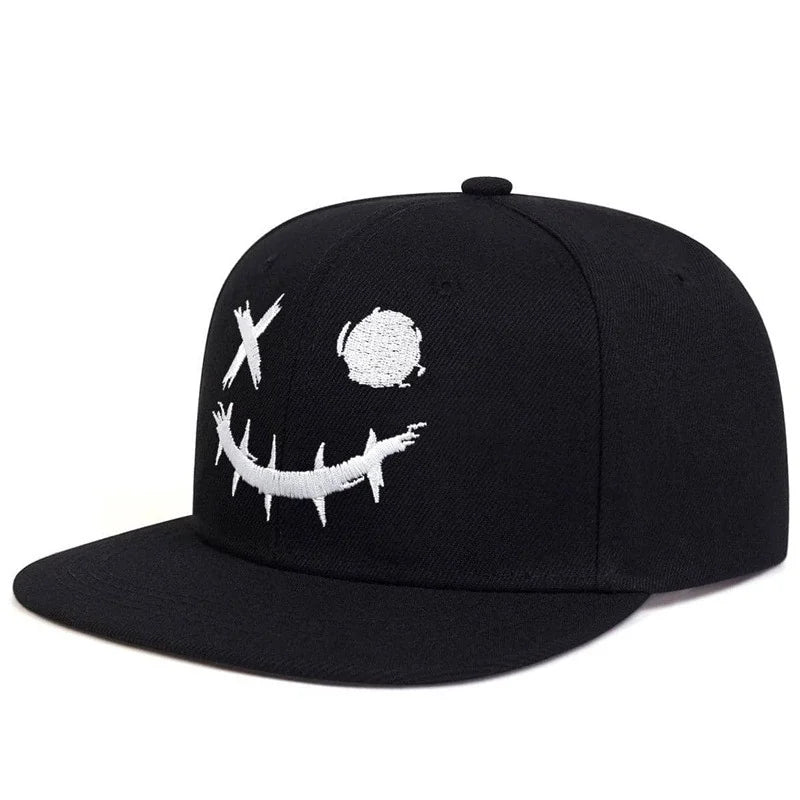 Unisex Halloween Pumpkin Embroidery Flat Brim Hip Hop Baseball Cap
