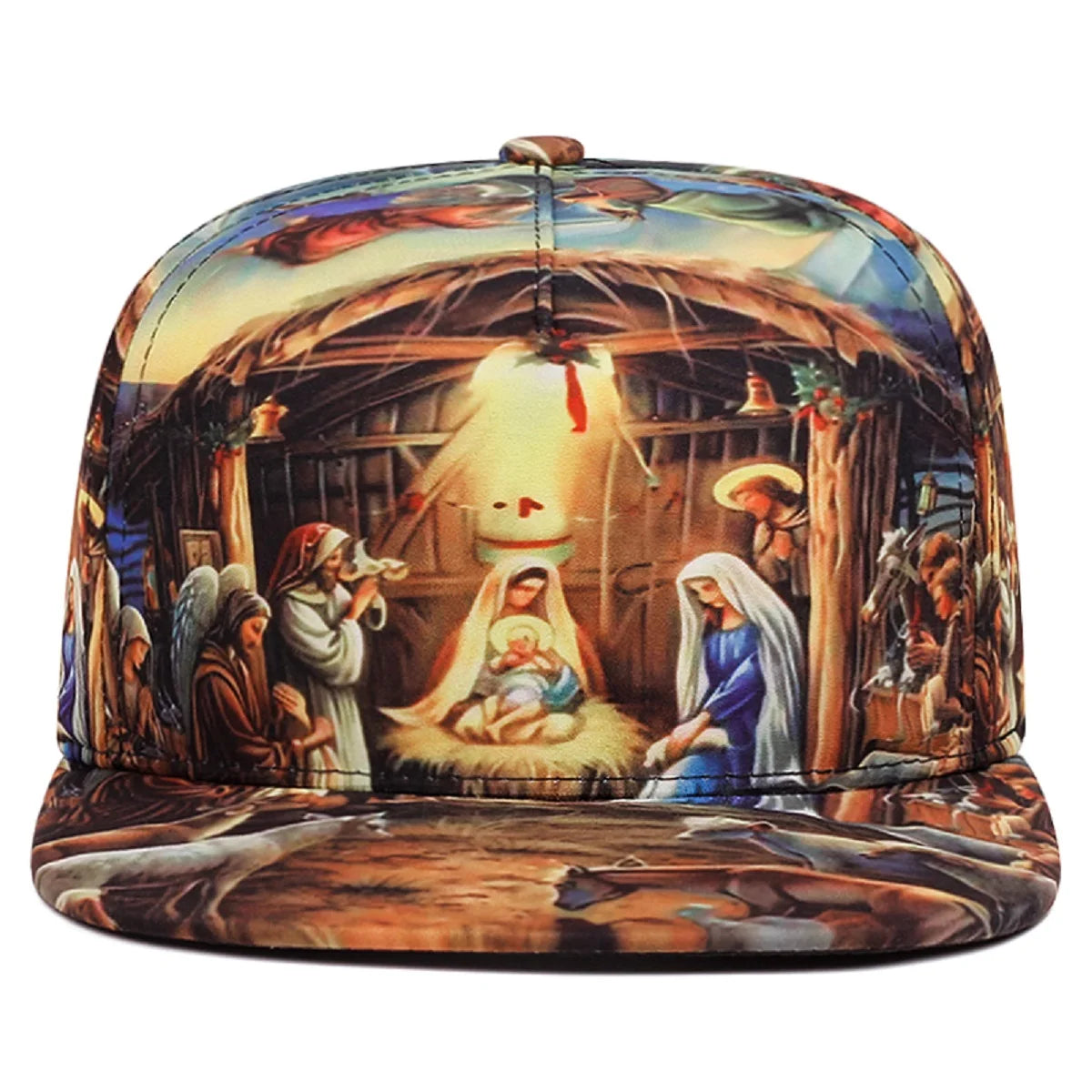 Jesus Print Trendy Street Snapback Cap