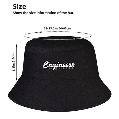 Engineers Retro Graffiti Style Text Winter Bucket Hat