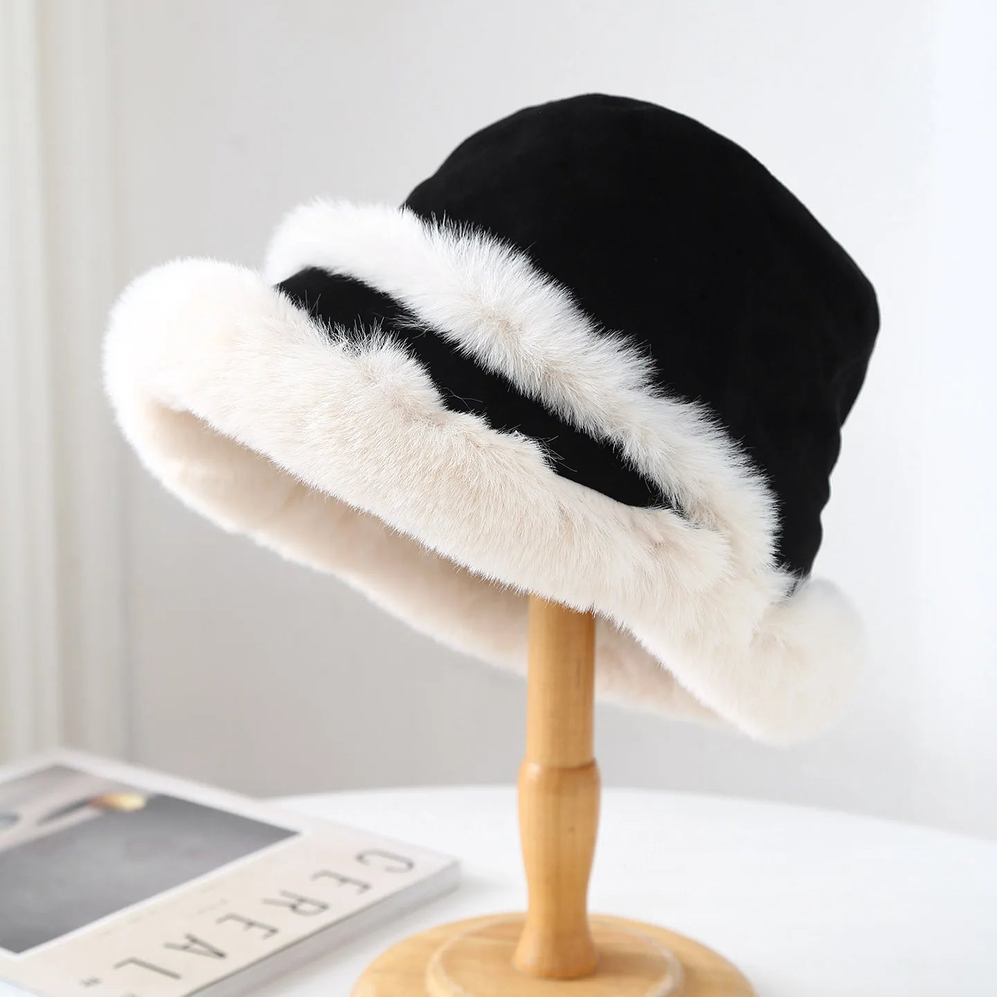 Women's High Quality Suede Plush Winter Bucket Hat