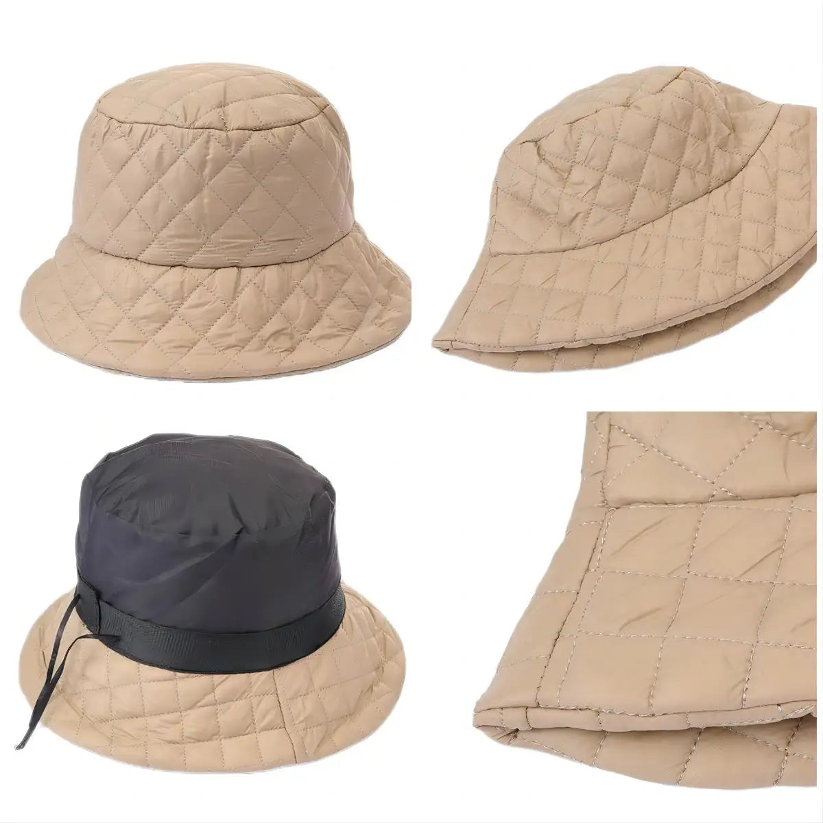 Kids Japanese Down Warm Bucket Hat