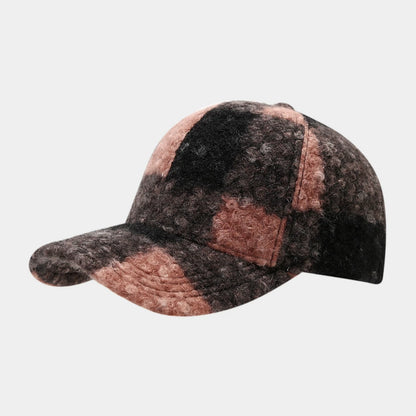 Unisex Plaid Patchwork Baseball Cap