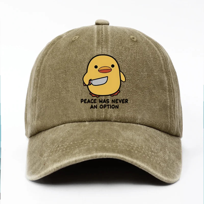 Yellow Duck Letter Baseball Cap