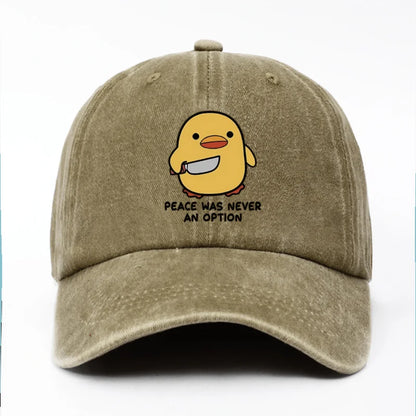 Yellow Duck Letter Baseball Cap