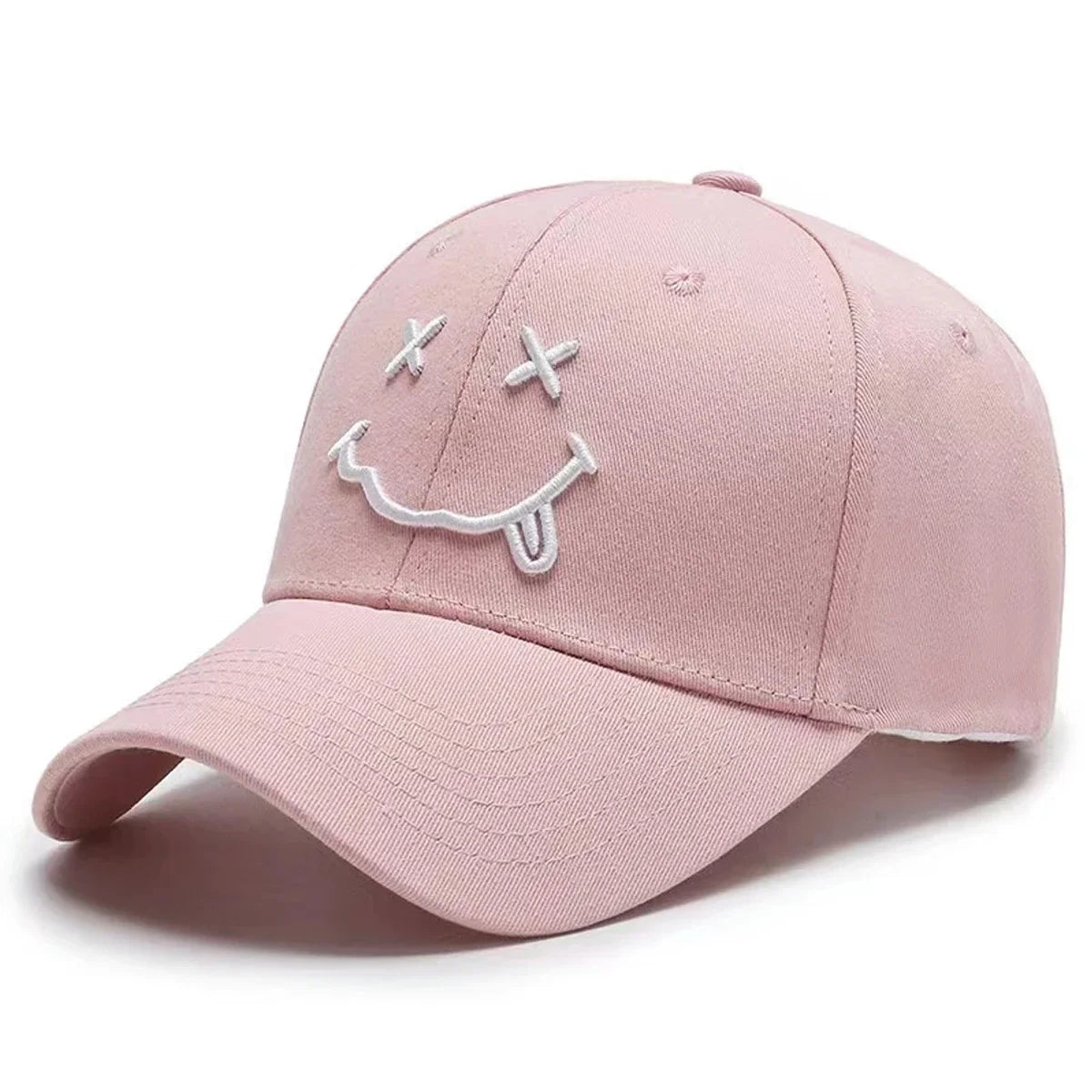 Unisex Smiling Face Embroidered Baseball Cap