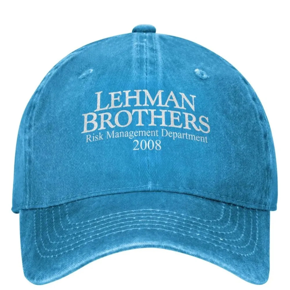 Lehman Brothers Embroidery Vintage Trucker Cap Unisex