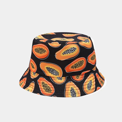 Unisex Tropical Papaya Print Bucket Hat