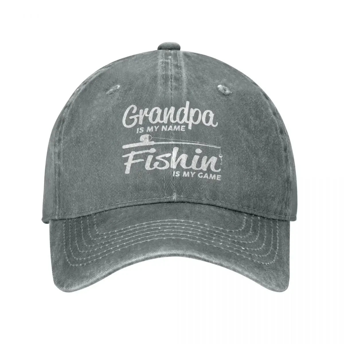 Vintage Fishing Distressed Baseball Cap