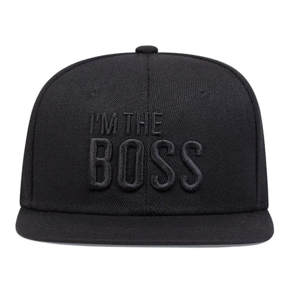 Unisex I'M THE BOSS Letter Embroidery Hip-hop Hats