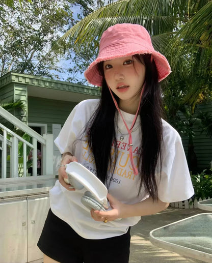 Women's Foldable Retro Travel Fisherman Bucket Hat