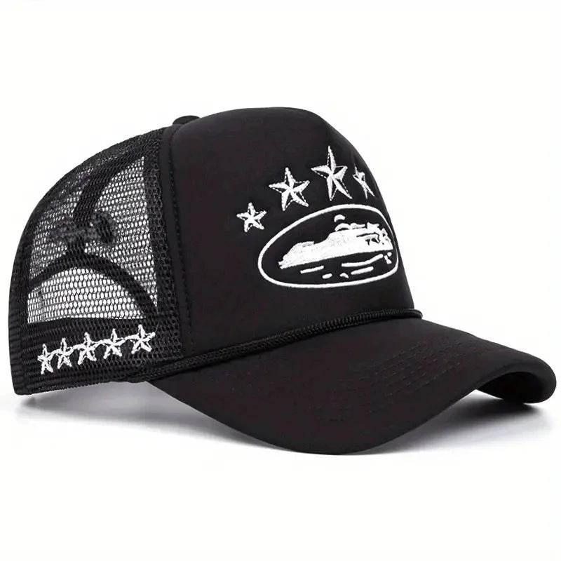 Unisex Printed Breathable Mesh Hip Hop Cap