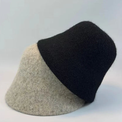Retro Dome Wool Felt Bucket Hat