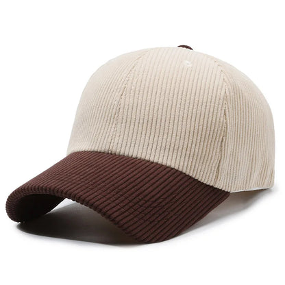 Unisex Corduroy “Wonder” Embroidered Snapback Cap
