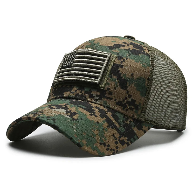 American Flag Camouflage Tactical Baseball Cap