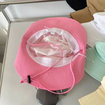 Quick Dry Bow Strap Bucket Hat